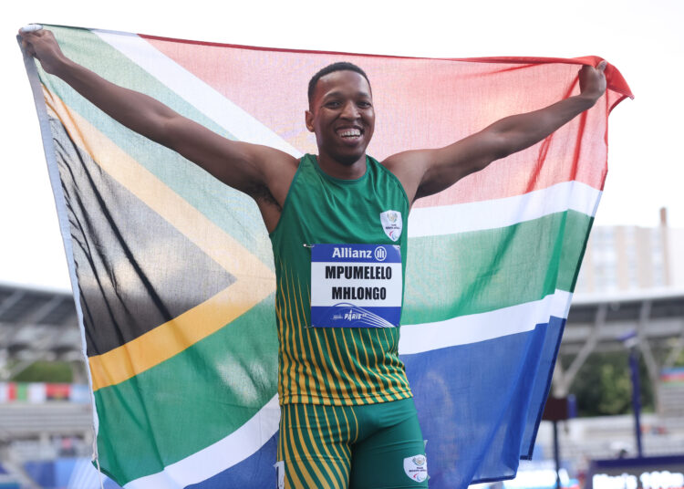 South African Sprinter Mpumelelo Mhlongo Claim South Africa’s first Gold at Para Athletics Championships