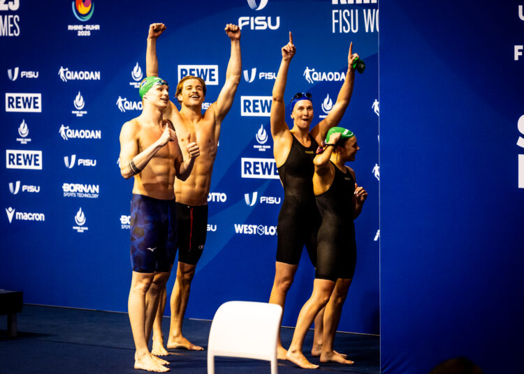 Bronze for South Africa in 4x100m Mixed Medley Relay at World University Games