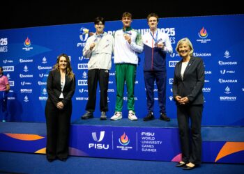 Pieter Coetze Claims Three Medals at World University Games