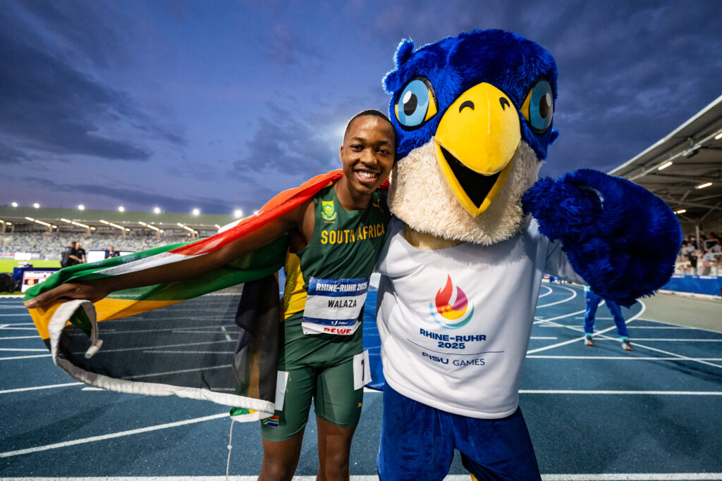 Walaza Completes Sprint Double with 200m Gold at World University Games