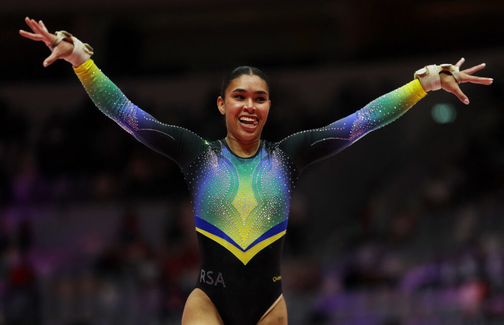 Rooskrantz and Daries Advance to Uneven Bars Final at Koper World Challenge Cup